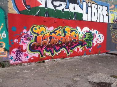 Graffiti Wall in Luxembourg - Photo by Grafilzer - indie, 184, cope2 (2015)