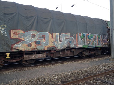 Graffiti Train - Photo by Grafilzer - bakus, cizo
