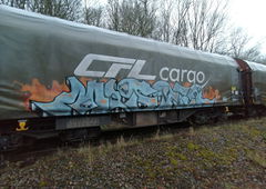 Graffiti Train in Luxembourg - Photo by Grafilzer - freight, cargo, fr8
