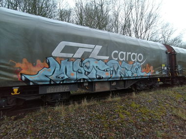 Graffiti Train in Luxembourg - Photo by Grafilzer - freight, cargo, fr8