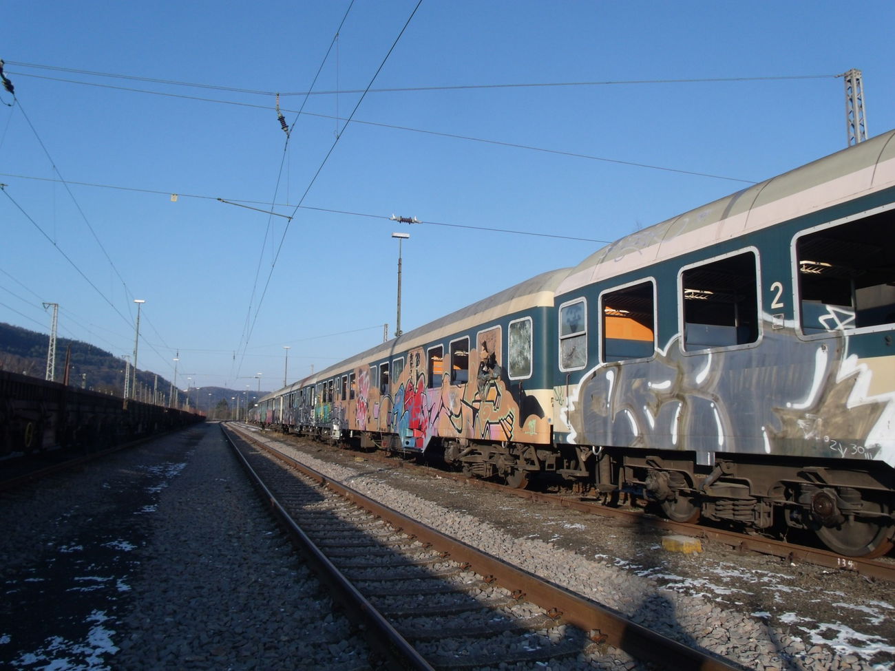 Graffiti Train in Trier - Photo by Grafilzer