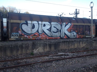 Graffiti Train - Photo by Grafilzer - drek, sow, rav