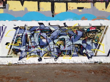 Graffiti Wall in Luxembourg - Photo by Grafilzer - nask (2015)