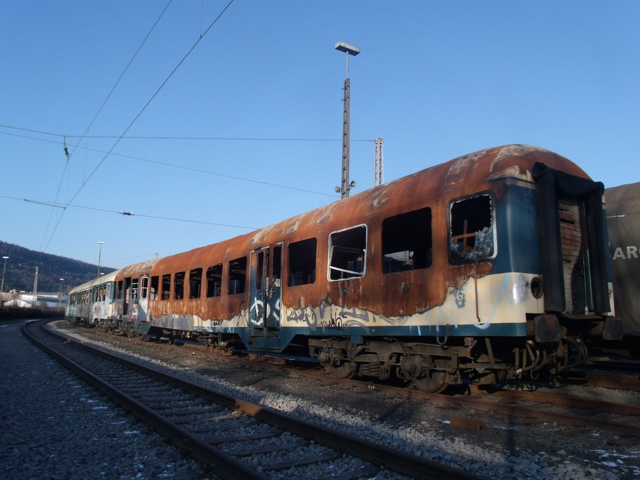 Graffiti Train in Trier - Photo by Grafilzer