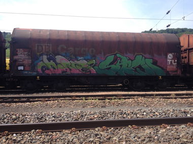 Graffiti Train - Photo by Grafilzer - herz, siew