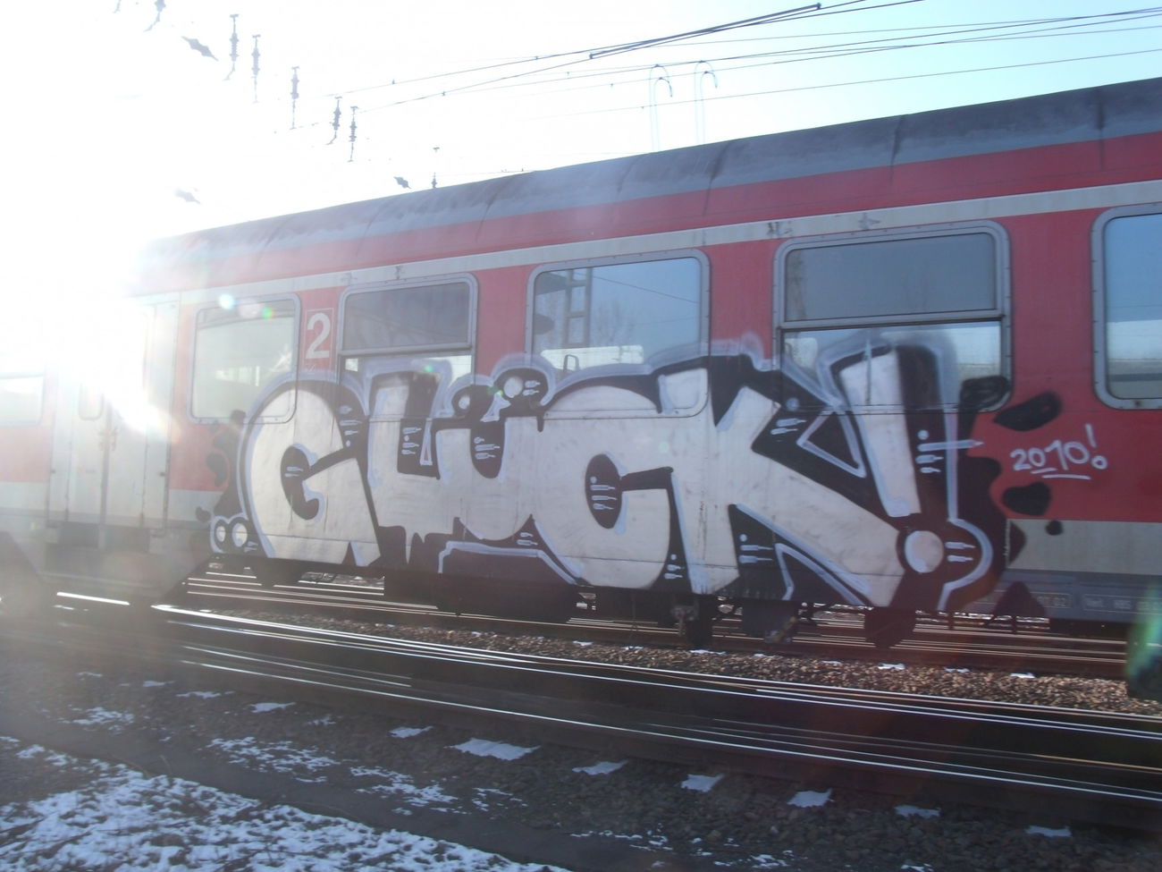 Graffiti Train in Trier - Photo by Grafilzer - glück (2010)