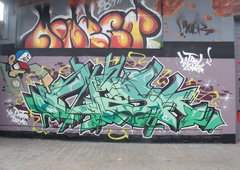 Graffiti Wall in Luxembourg - Photo by Grafilzer - nask
