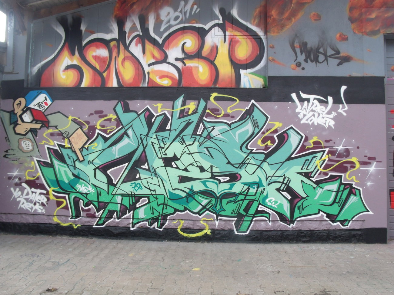 Graffiti Wall in Luxembourg - Photo by Grafilzer - nask