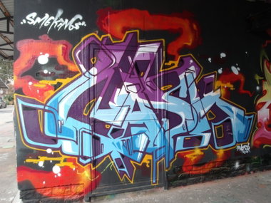 Graffiti Wall in Luxembourg - Photo by Grafilzer - nask