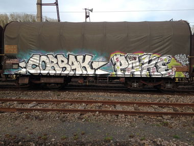Graffiti Train - Photo by Grafilzer - corbak, pake