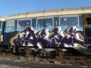 Graffiti Train in Trier - Photo by Grafilzer - deos