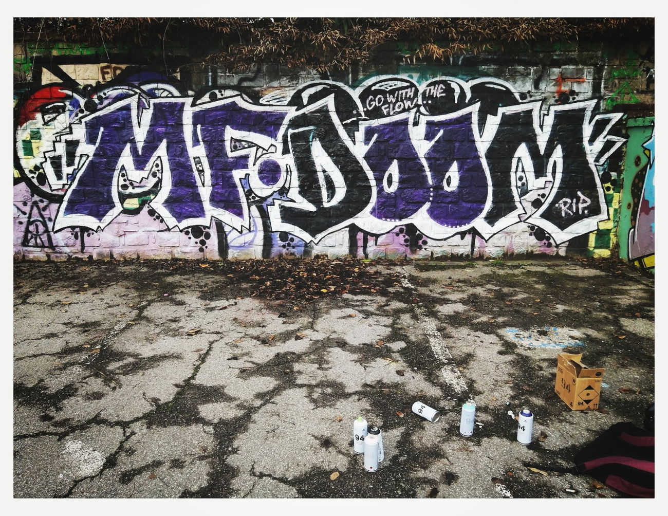 Graffiti Bombing in Luxembourg - Photo by Grafilzer - mf, doom, luxembourg (2021)