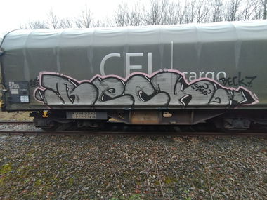 Graffiti Train in Luxembourg - Photo by Grafilzer - freight, cargo, fr8