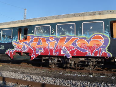 Graffiti Train in Trier - Photo by Grafilzer - shiko