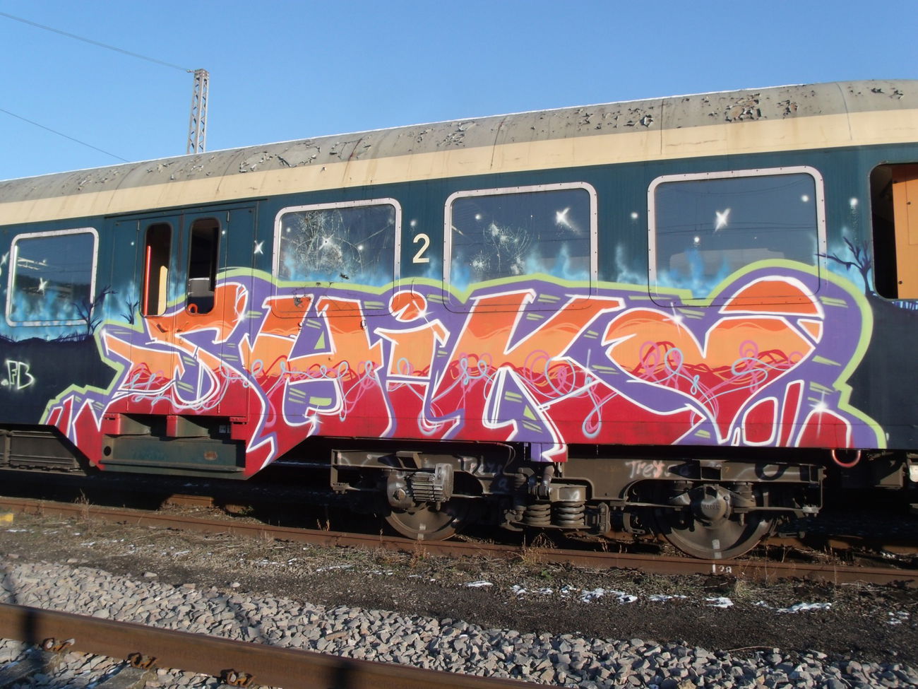 Graffiti Train in Trier - Photo by Grafilzer - shiko