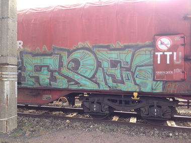 Graffiti Train - Photo by Grafilzer - frei, freighter