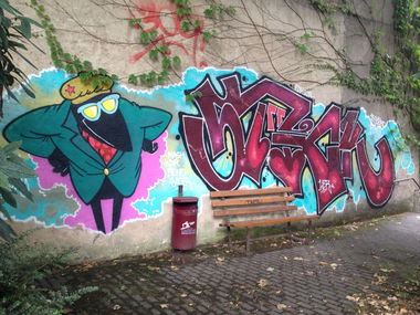 Graffiti Wall in Luxembourg - Photo by Grafilzer - stick, fdh