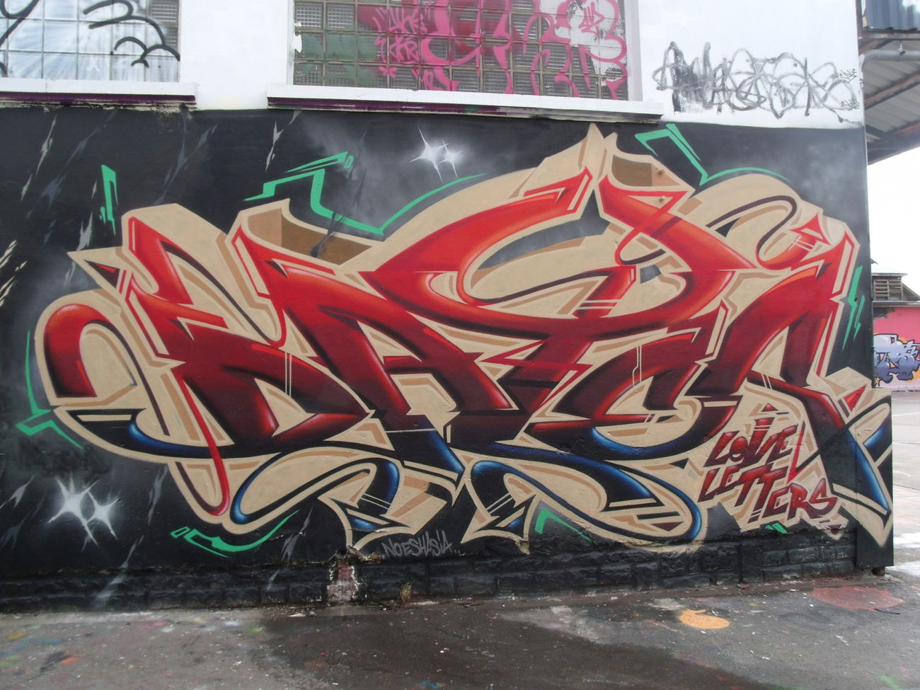 Graffiti Wall in Luxembourg - Photo by Grafilzer - dater, loveletters