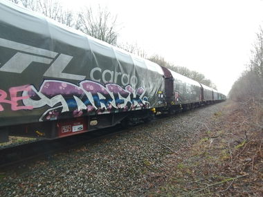 Graffiti Train in Luxembourg - Photo by Grafilzer - freight, cargo, fr8