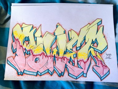 Graffiti Wall - Photo by Grafilzer - Power, sketch (2015)