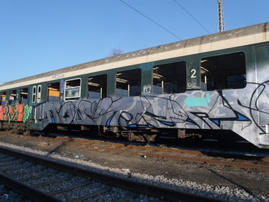 Graffiti Train in Trier - Photo by Grafilzer - love, kaos, monsters