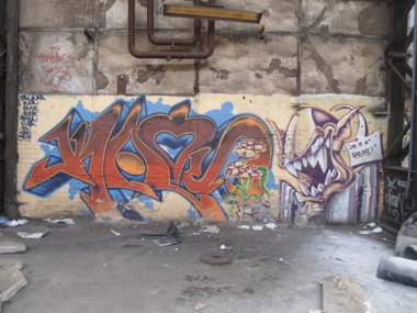 Graffiti Wall in Trier - Photo by Grafilzer - kaos (2004)