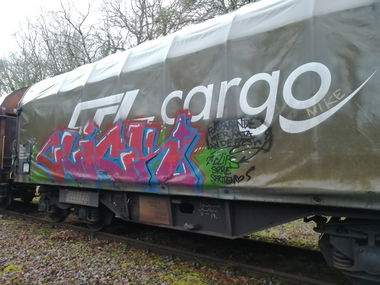 Graffiti Train in Luxembourg - Photo by Grafilzer - freight, cargo, fr8
