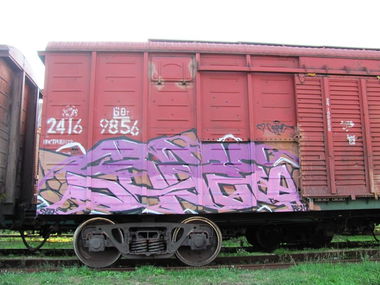 Graffiti Train in No - Photo by GrapeUmexCrew - Grape (2014)