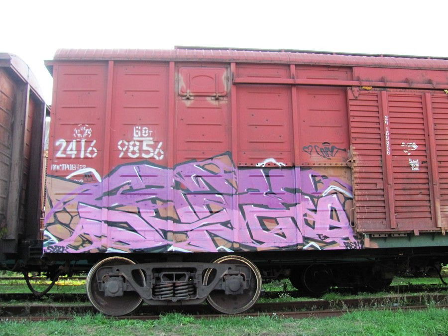 Graffiti Train in No - Photo by GrapeUmexCrew - Grape (2014)