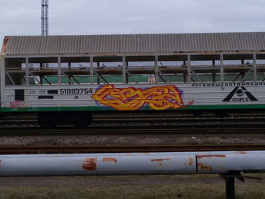 Graffiti Train - Photo by GrapeUmexCrew - Grape (2015)