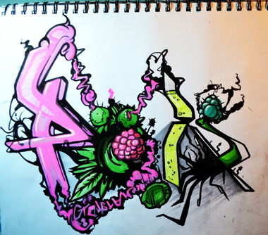 Graffiti Sketch in Kaiserslautern - Photo by GrauBlau - graublau, farbschmiede, kaiserslautern (2014)