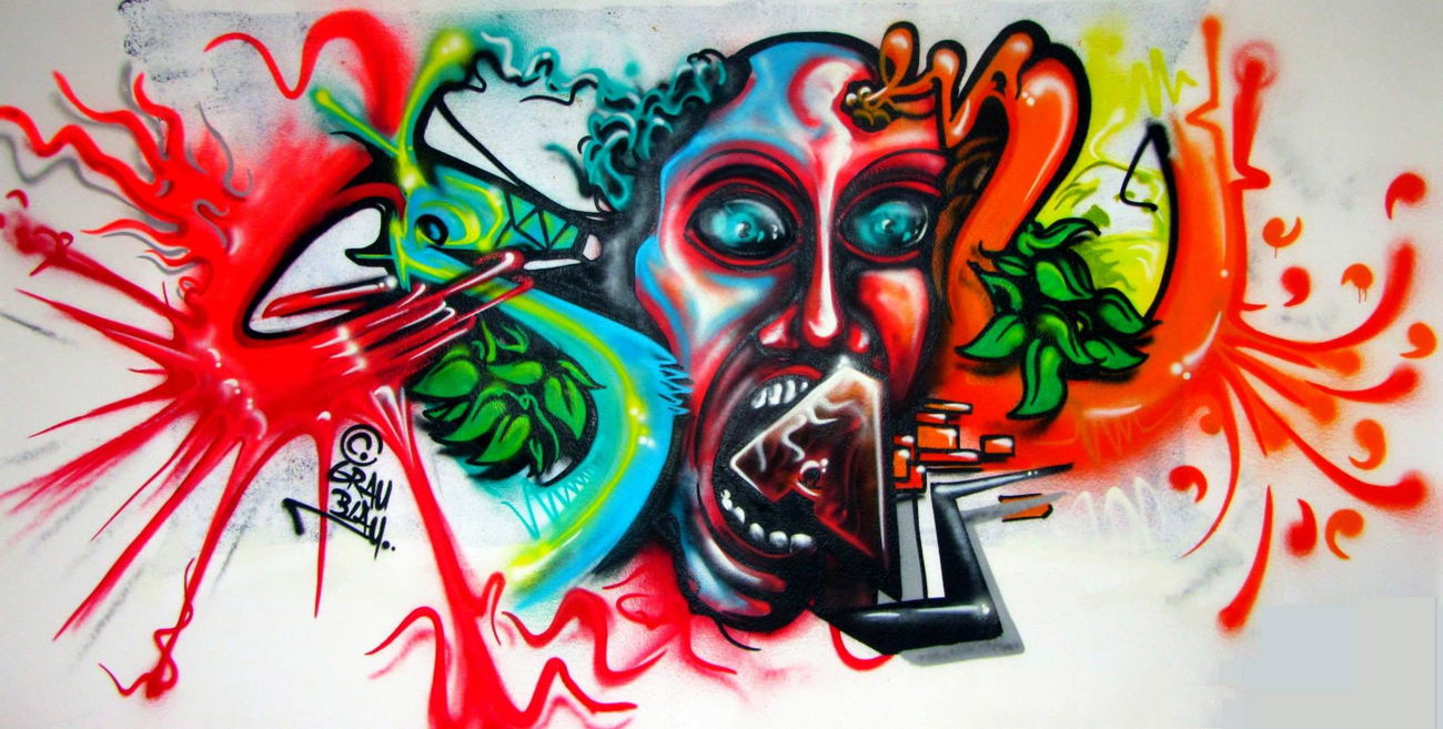 Graffiti Wall in Kaiserslautern - Photo by GrauBlau - graublau, farbschmiede, kaiserslautern (2013)