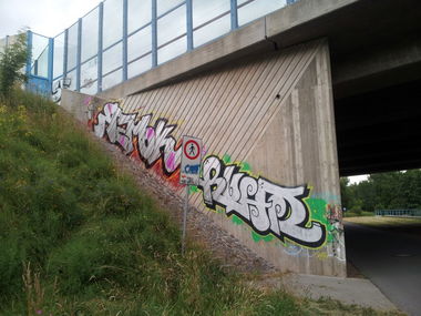 Graffiti Wall in Germany - Photo by GraveyardShift - 2013, chemnitz, remok (2013)