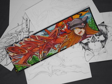 Graffiti Sketch - Photo by Grek - Asuka, Sketch, Beast (2013)