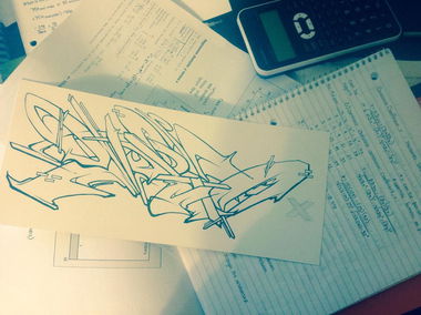 Graffiti Sketch - Photo by Grek - RGK, Sketch, Blackbook (2014)