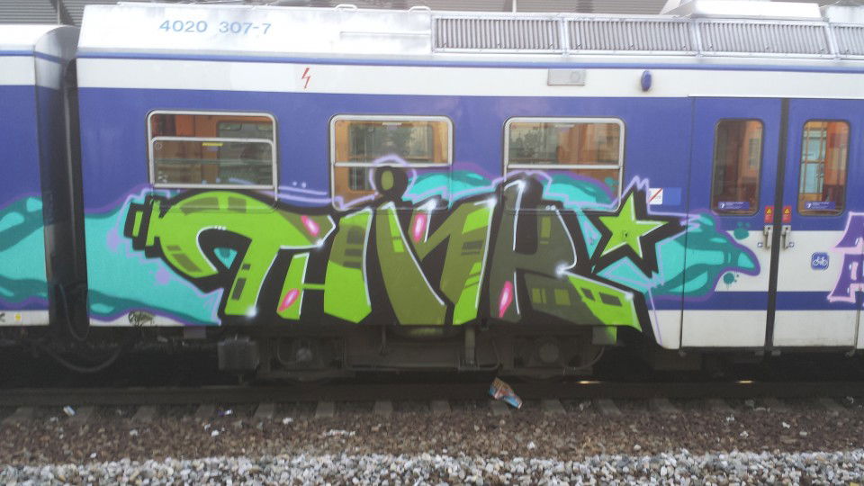 Graffiti Wall in Vienna - Photo by Grex - Think (2013)