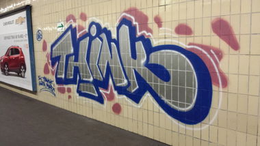 Graffiti Wall in Vienna - Photo by Grex - Think (2013)