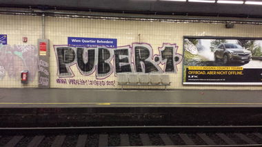 Graffiti Bombing in Vienna - Photo by Grex - 2013