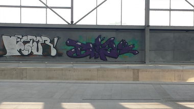 Graffiti Bombing in Vienna - Photo by Grex - BHEK, Vector (2013)