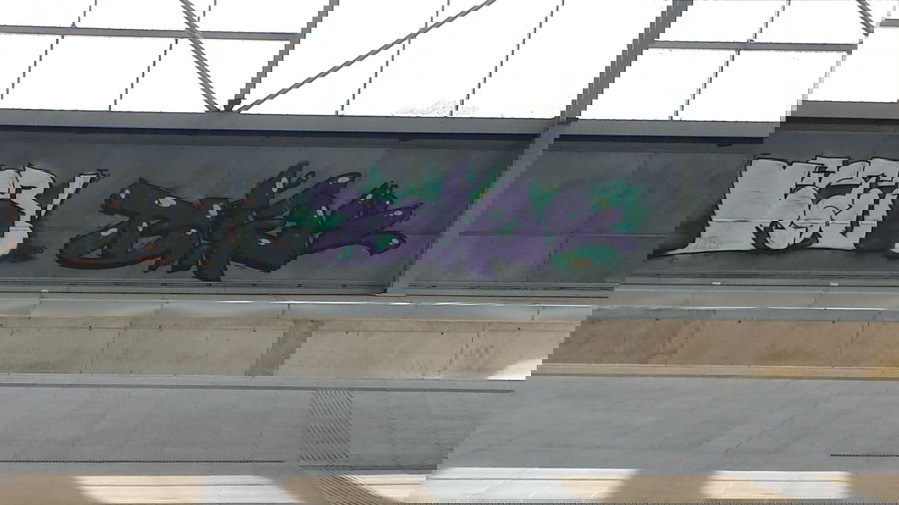 Graffiti Bombing in Vienna - Photo by Grex - BHEK, Vector (2013)