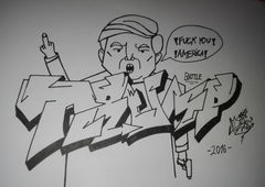 Graffiti Wall - Photo by Gros - battletrumpgros16sketchonliblack
