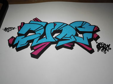 Graffiti Sketch - Photo by Gros - battlepuregros