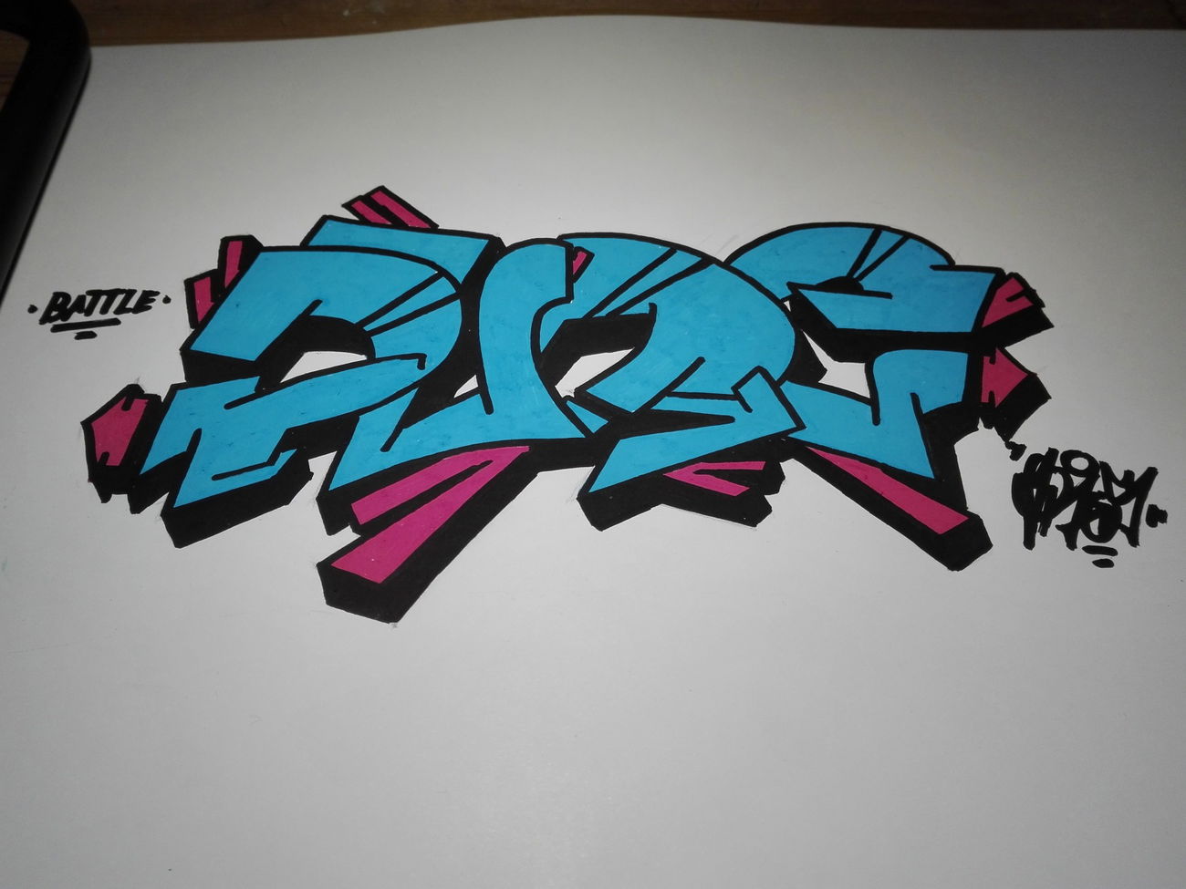 Graffiti Sketch - Photo by Gros - battlepuregros