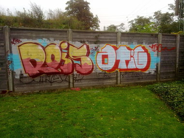 Graffiti Bombing - Photo by Grossatig - Atig, one, line (2013)