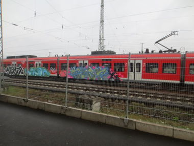 Graffiti Train in Kaiserslautern - Photo by Grumbeer - Veto, Nikon, Kiosk (2014)