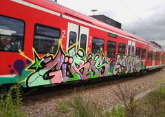 Graffiti Train - Photo by Grumbeer - Güros, Eyman