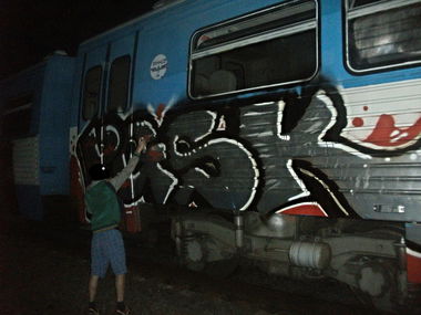 Graffiti Train - Photo by Gudwin - PGSK