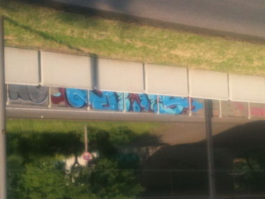 Graffiti Bombing in Köln - Photo by Gunther - Geier