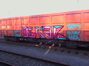 Graffiti Train - Photo by Gunther - Oskar, /, Köln