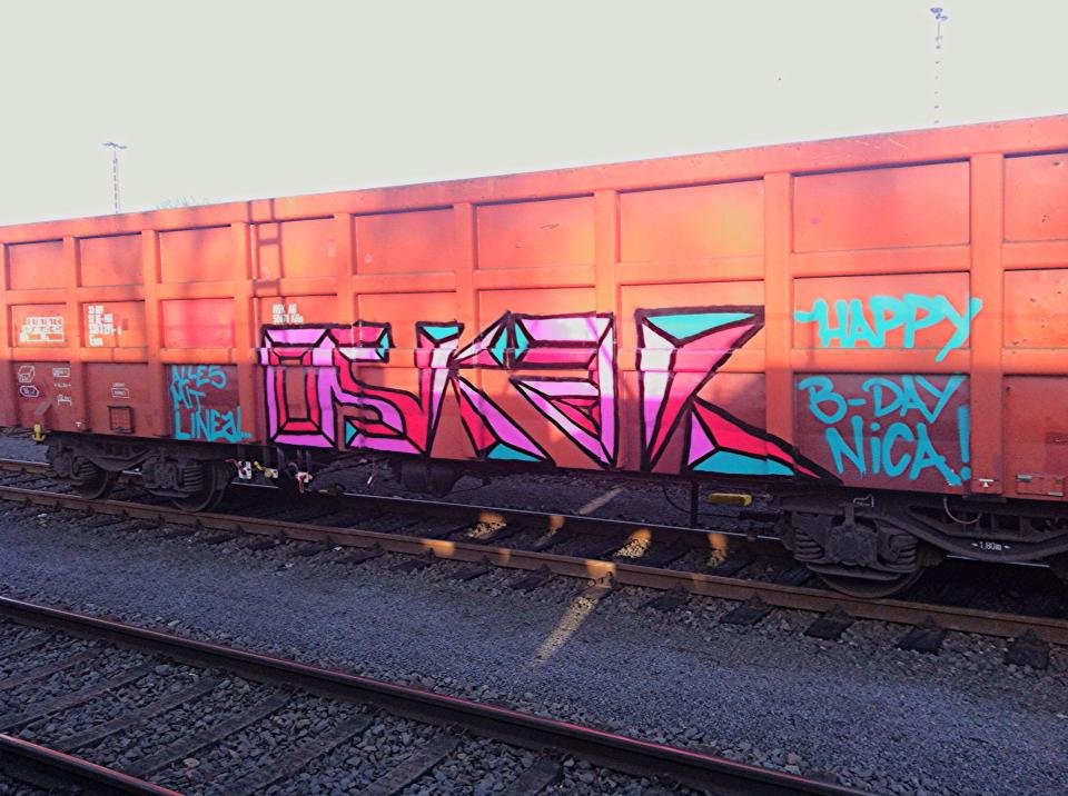 Graffiti Train - Photo by Gunther - Oskar, /, Köln